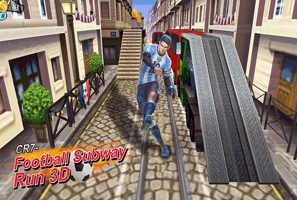 Football Subway Run 3D 